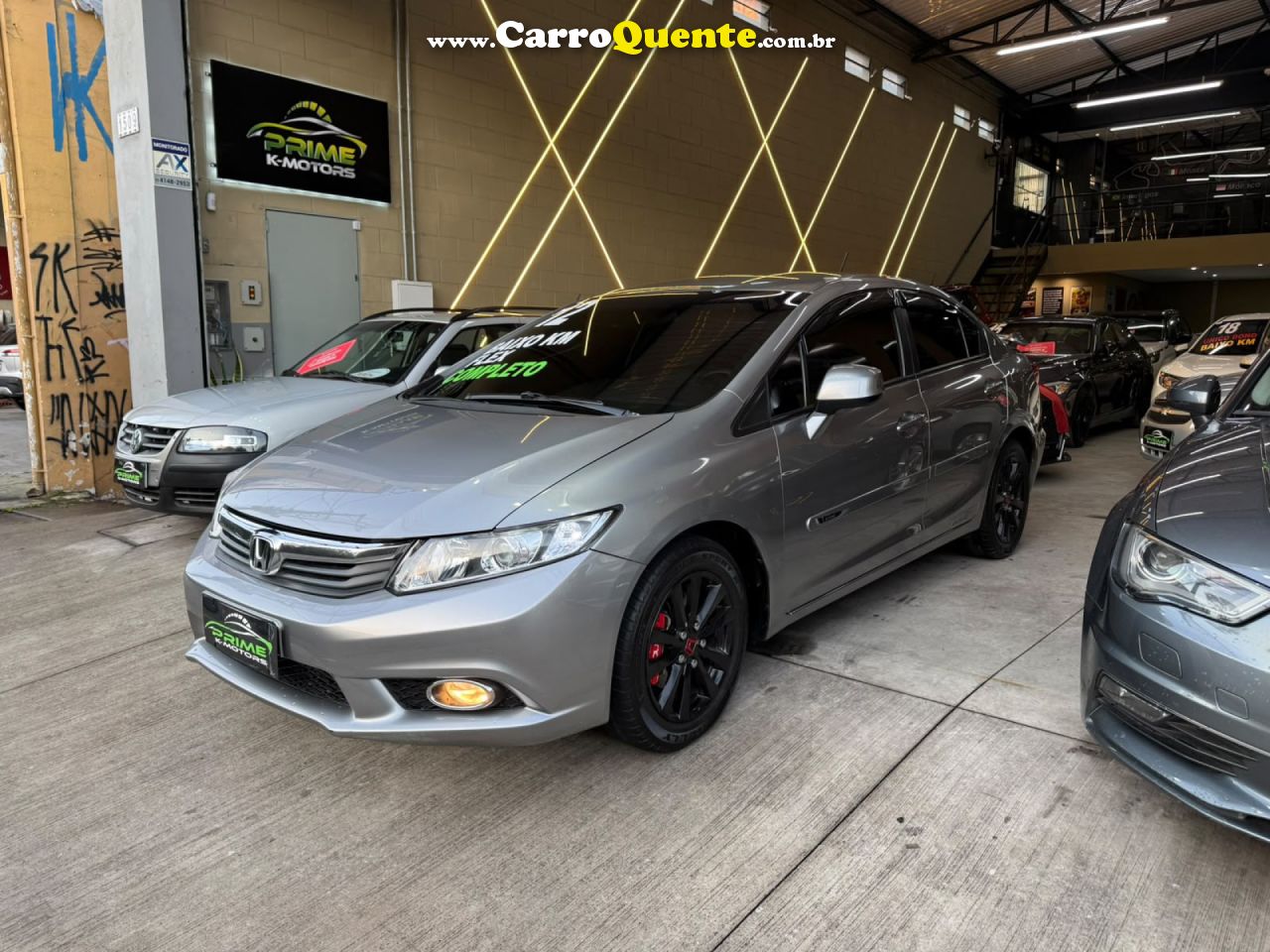 HONDA   CIVIC SEDAN LXS 1.81.8 FLEX 16V MEC. 4P   CINZA 2012 1.8 FLEX - Loja