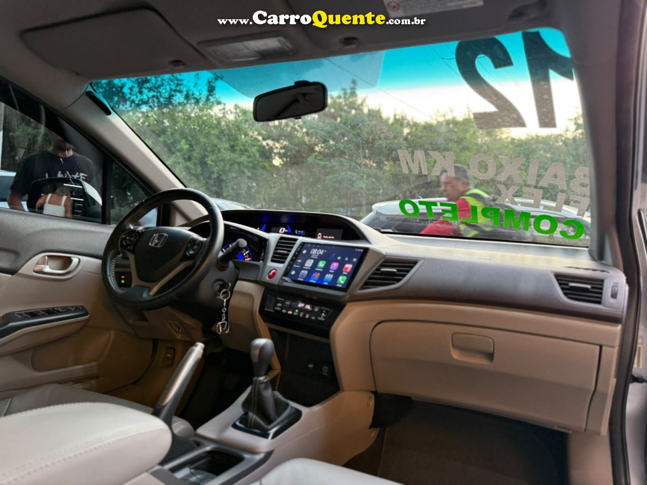 HONDA   CIVIC SEDAN LXS 1.81.8 FLEX 16V MEC. 4P   CINZA 2012 1.8 FLEX - Loja