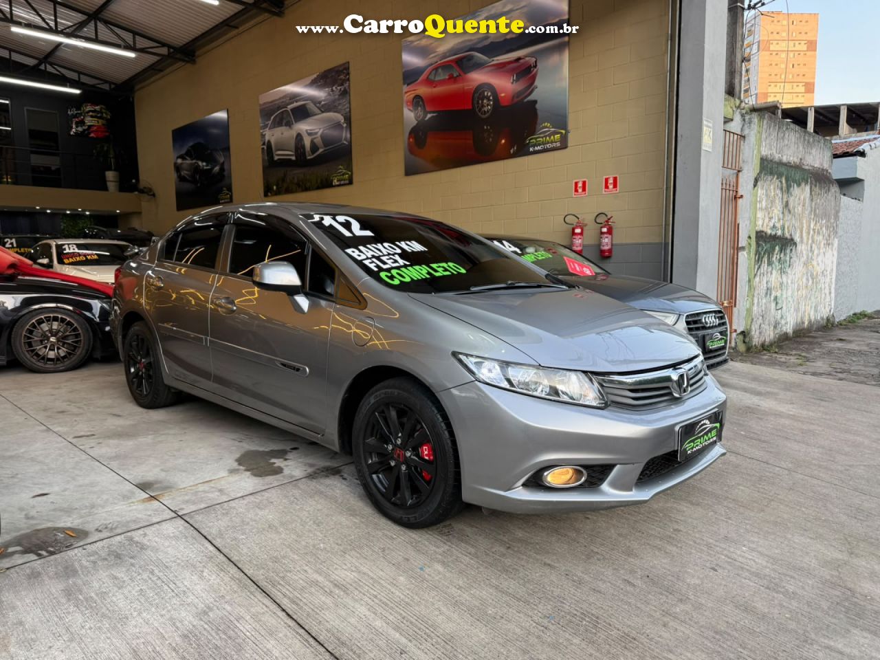 HONDA   CIVIC SEDAN LXS 1.81.8 FLEX 16V MEC. 4P   CINZA 2012 1.8 FLEX - Loja