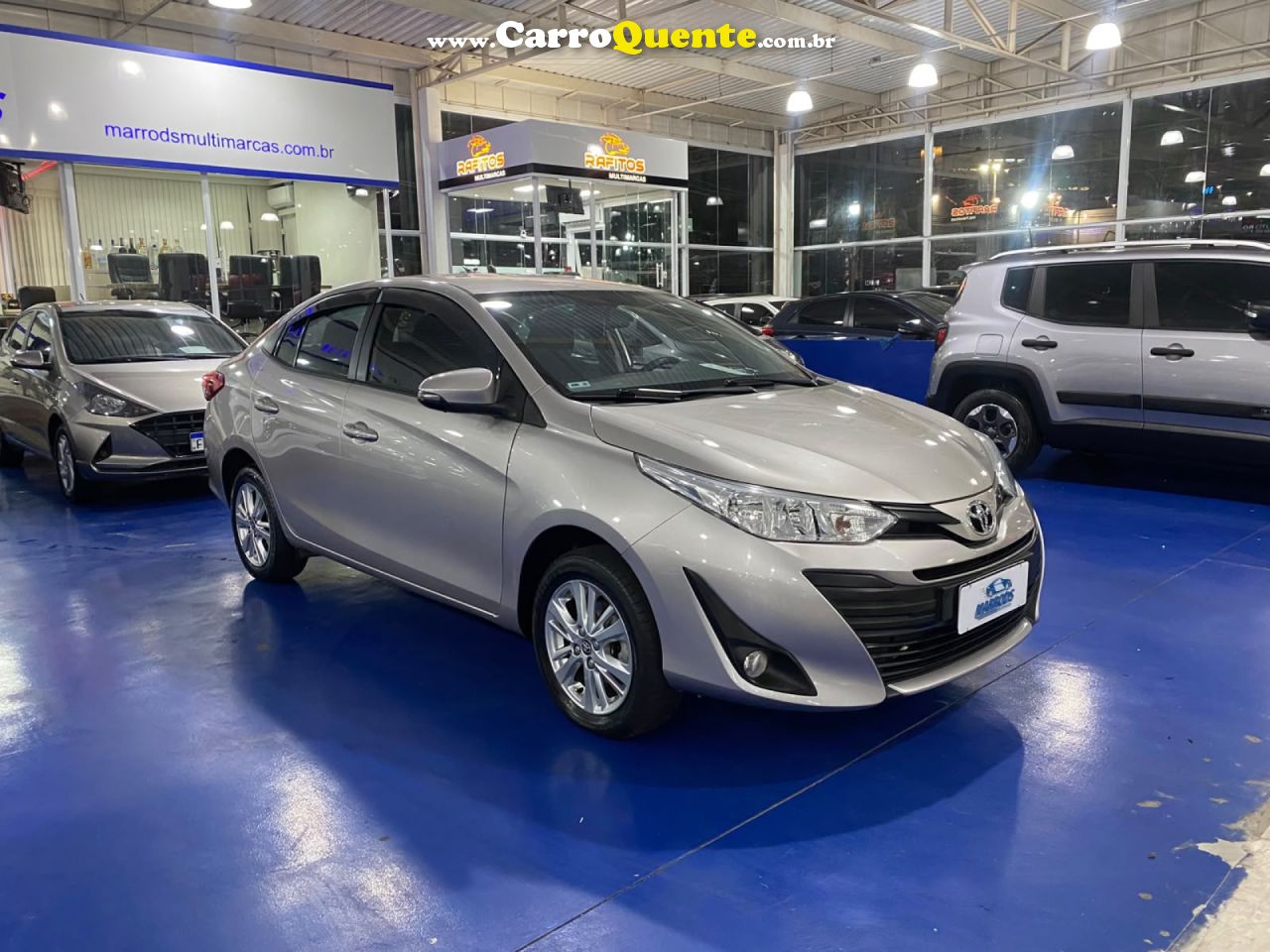 TOYOTA   YARIS XL SEDAN 1.5 FLEX 16V 4P AUT.   PRATA 2019 1.5 FLEX - Loja