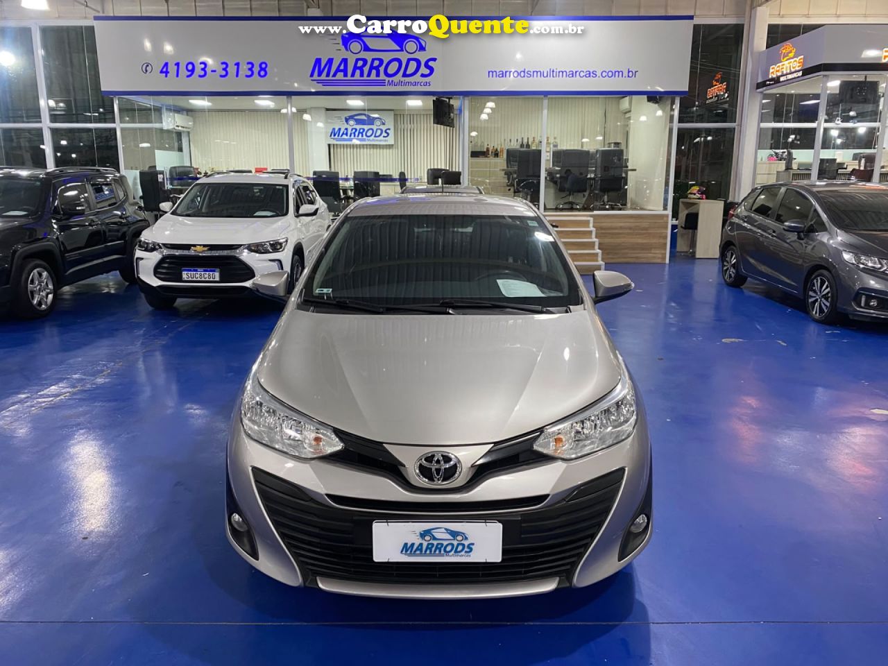 TOYOTA   YARIS XL SEDAN 1.5 FLEX 16V 4P AUT.   PRATA 2019 1.5 FLEX - Loja