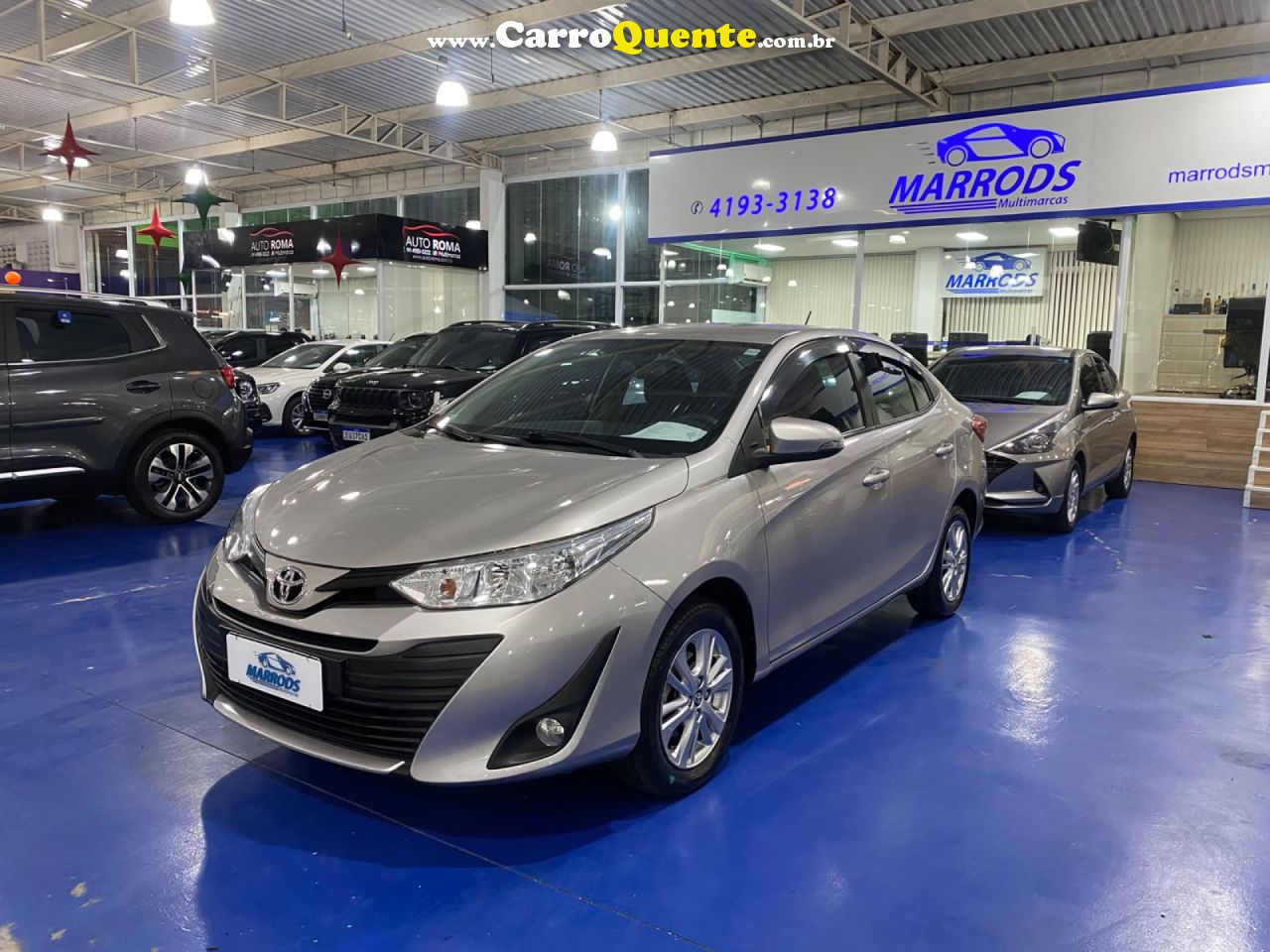 TOYOTA   YARIS XL SEDAN 1.5 FLEX 16V 4P AUT.   PRATA 2019 1.5 FLEX - Loja
