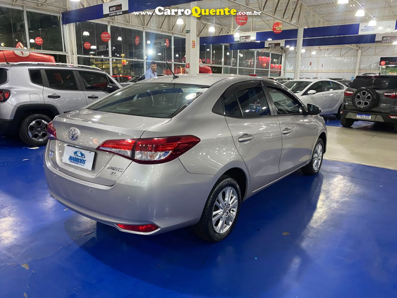 TOYOTA   YARIS XL SEDAN 1.5 FLEX 16V 4P AUT.   PRATA 2019 1.5 FLEX - Loja