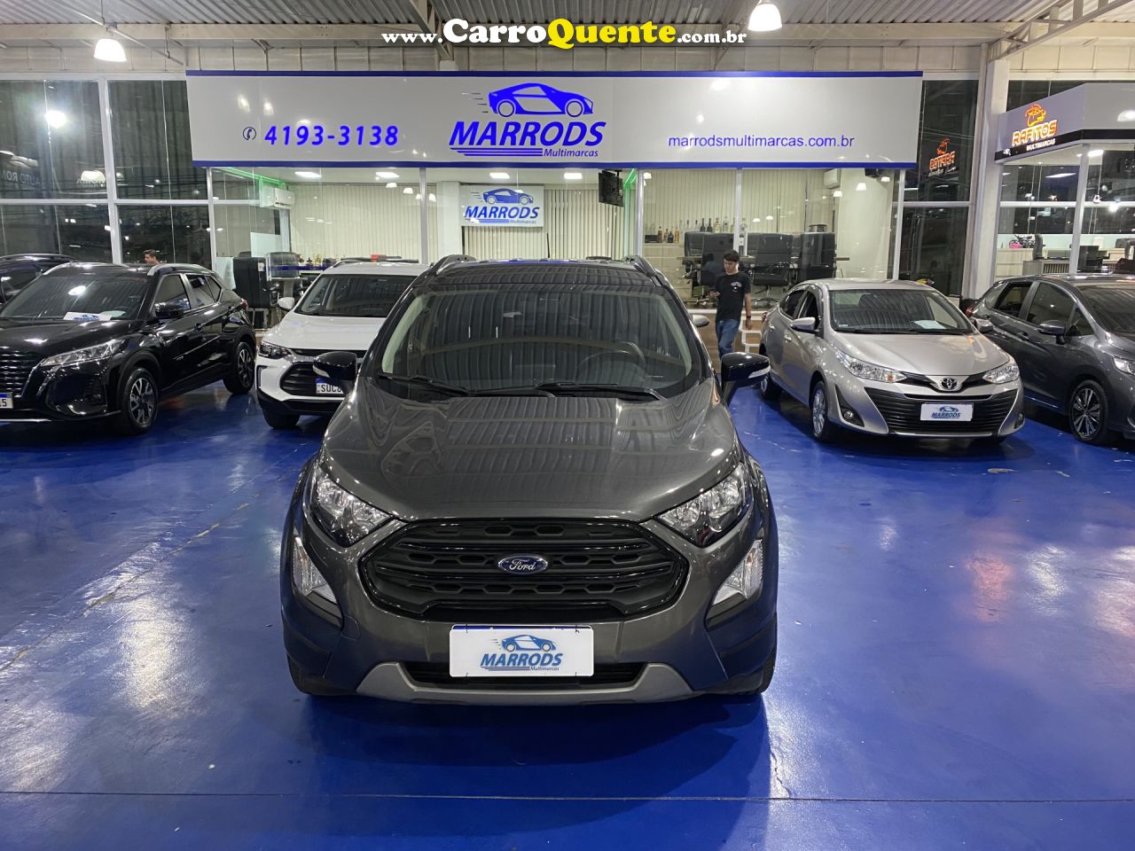 FORD   ECOSPORT FREESTYLE 1.5 12V FLEX 5P AUT.   CINZA 2020 1.5 FLEX - Loja