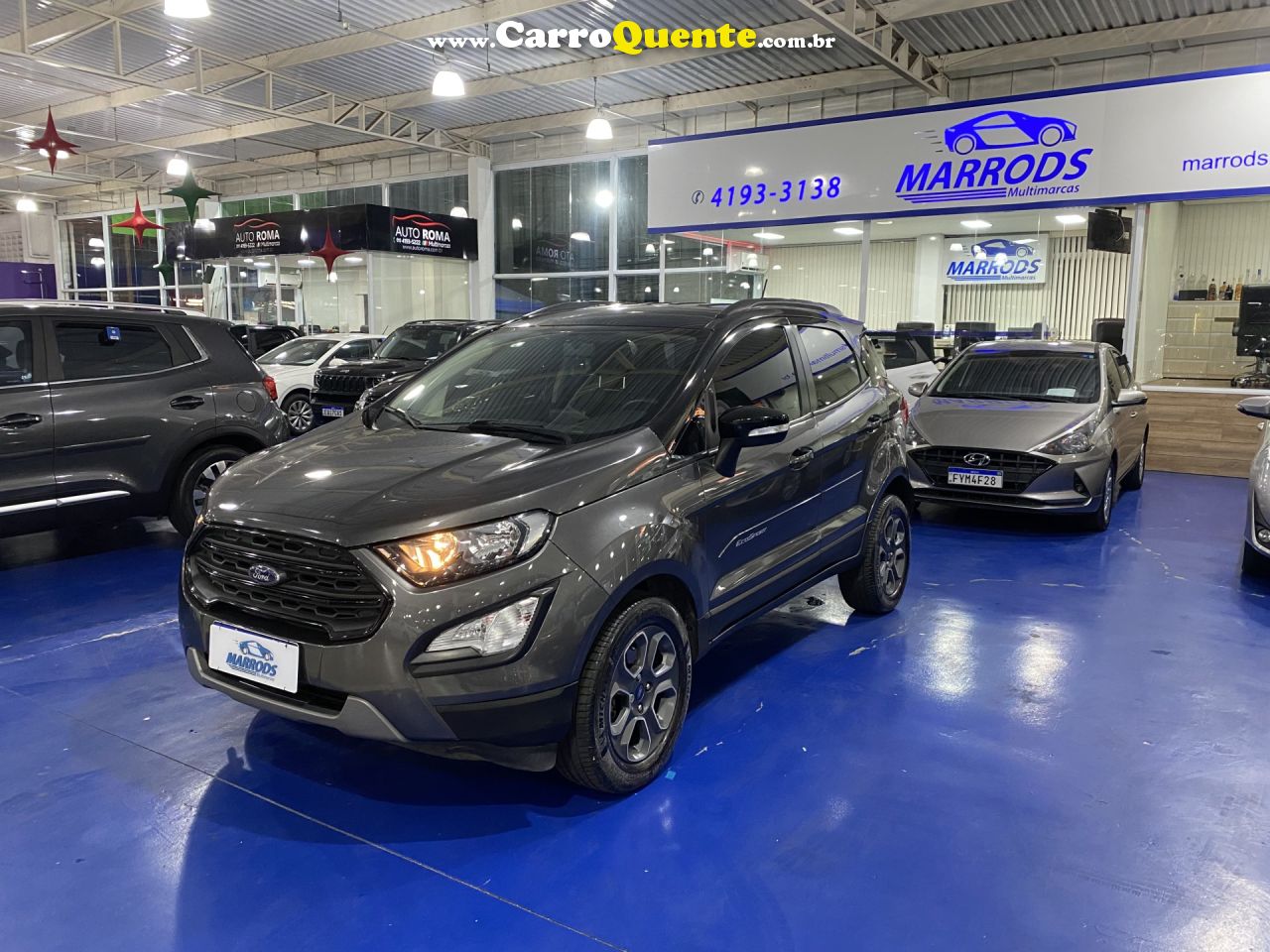 FORD   ECOSPORT FREESTYLE 1.5 12V FLEX 5P AUT.   CINZA 2020 1.5 FLEX - Loja