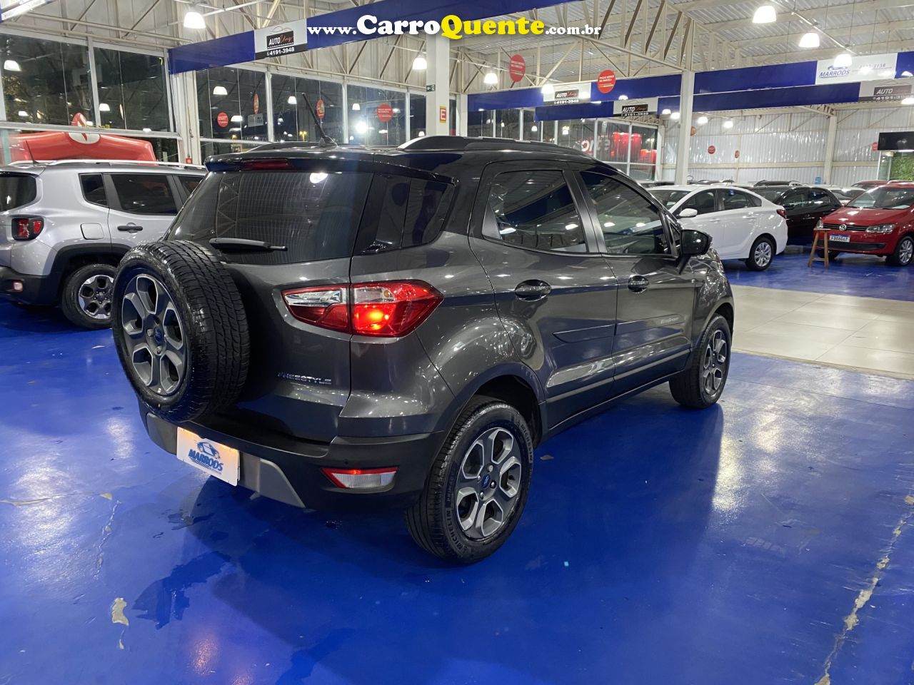 FORD   ECOSPORT FREESTYLE 1.5 12V FLEX 5P AUT.   CINZA 2020 1.5 FLEX - Loja
