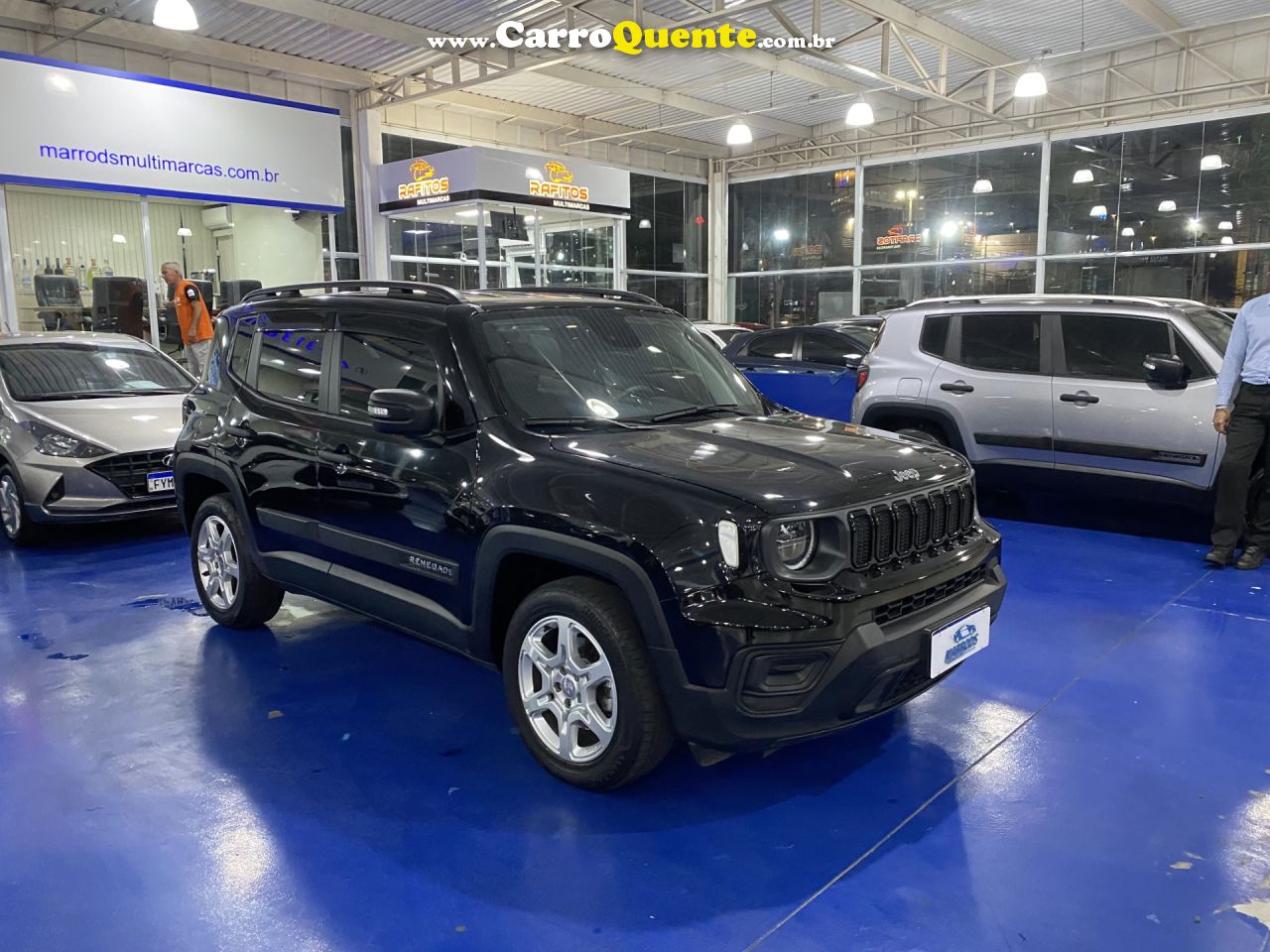 JEEP   RENEGADE SPORT T270 1.3 TB 4X2 FLEX AUT.   PRETO 2023 1.3 FLEX - Loja