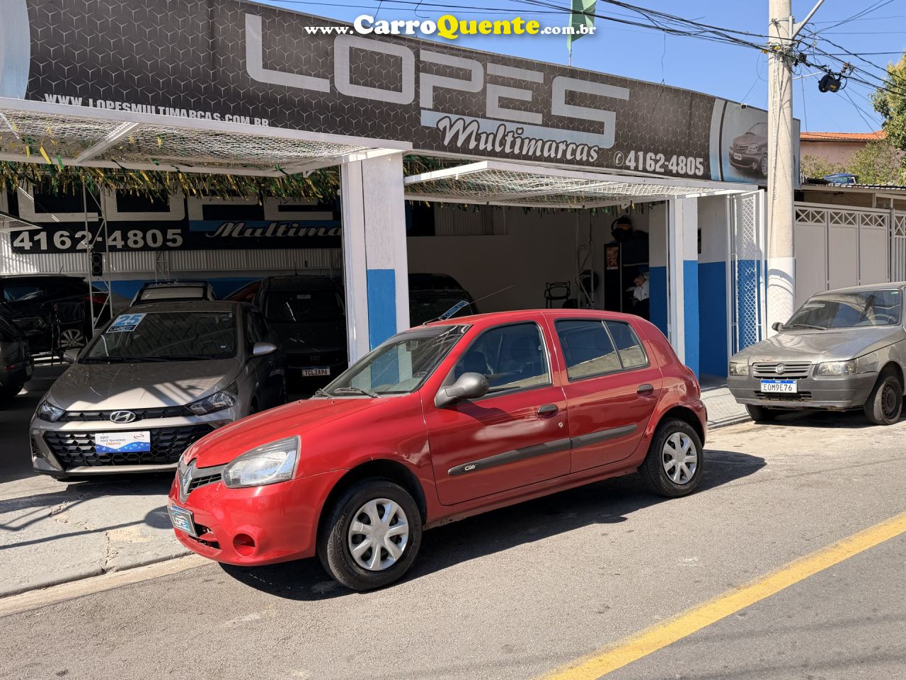 RENAULT   CLIO RNALIZÉEXPR.1.0 HI-POWER 16V 5P   VERMELHO 2014 1.0 FLEX - Loja