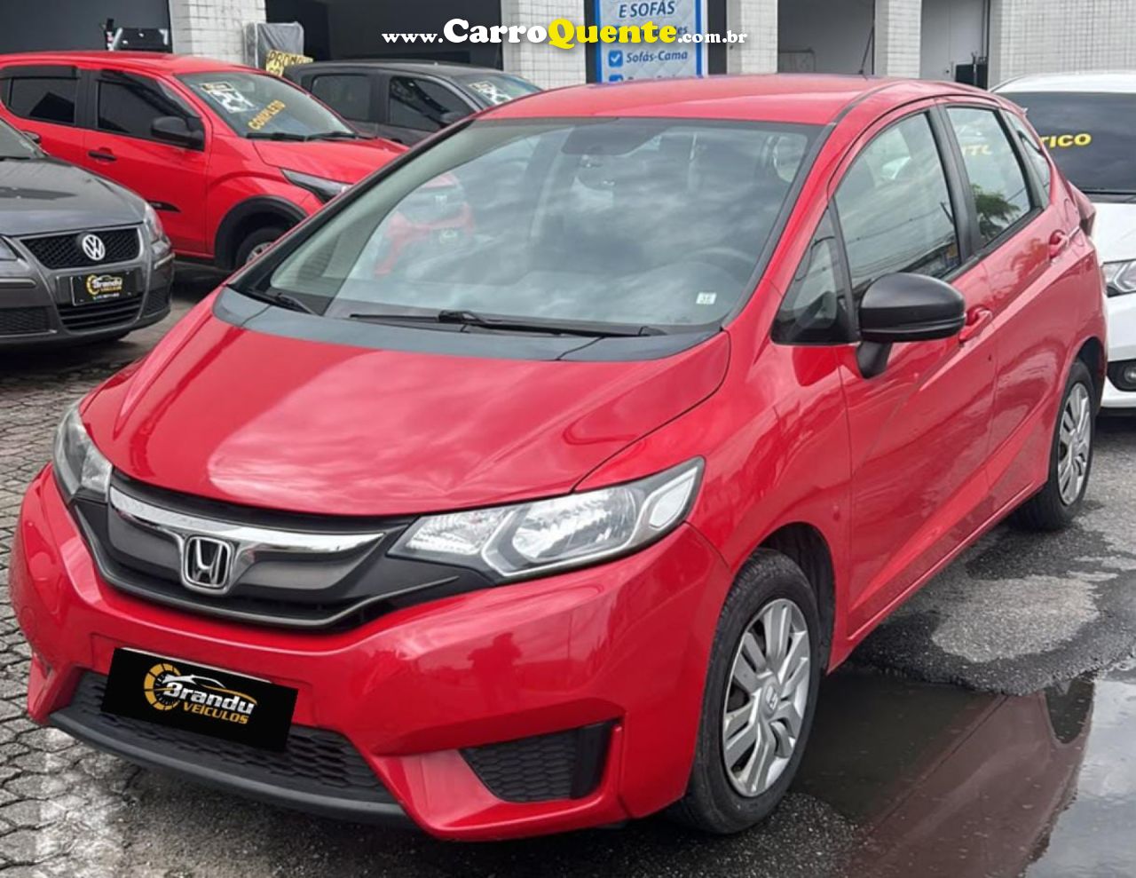 HONDA   FIT DX 1.5 FLEXONE 16V 5P MEC.   VERMELHO 2015 1.5 GASOLINA - Loja