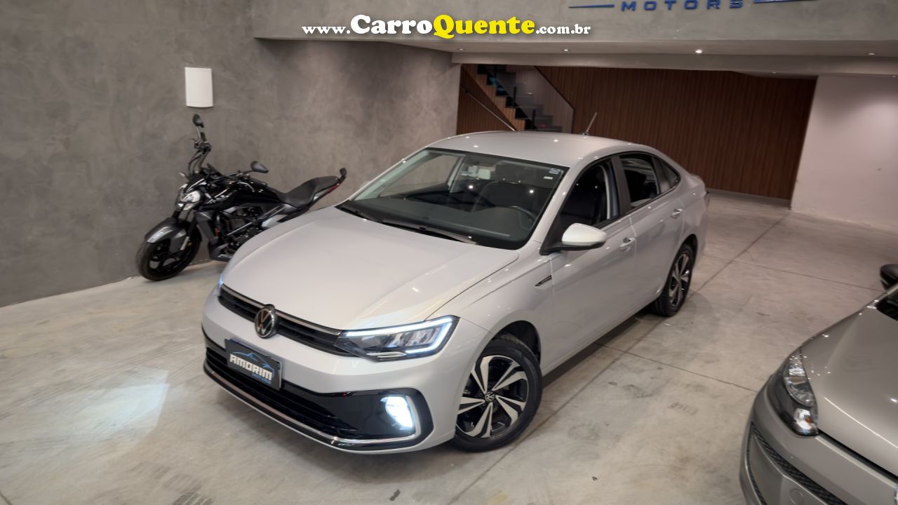 VOLKSWAGEN   VIRTUS COMFORT. 200 TSI 1.0 FLEX 12V AUT   PRATA 2023 1.0 FLEX - Loja