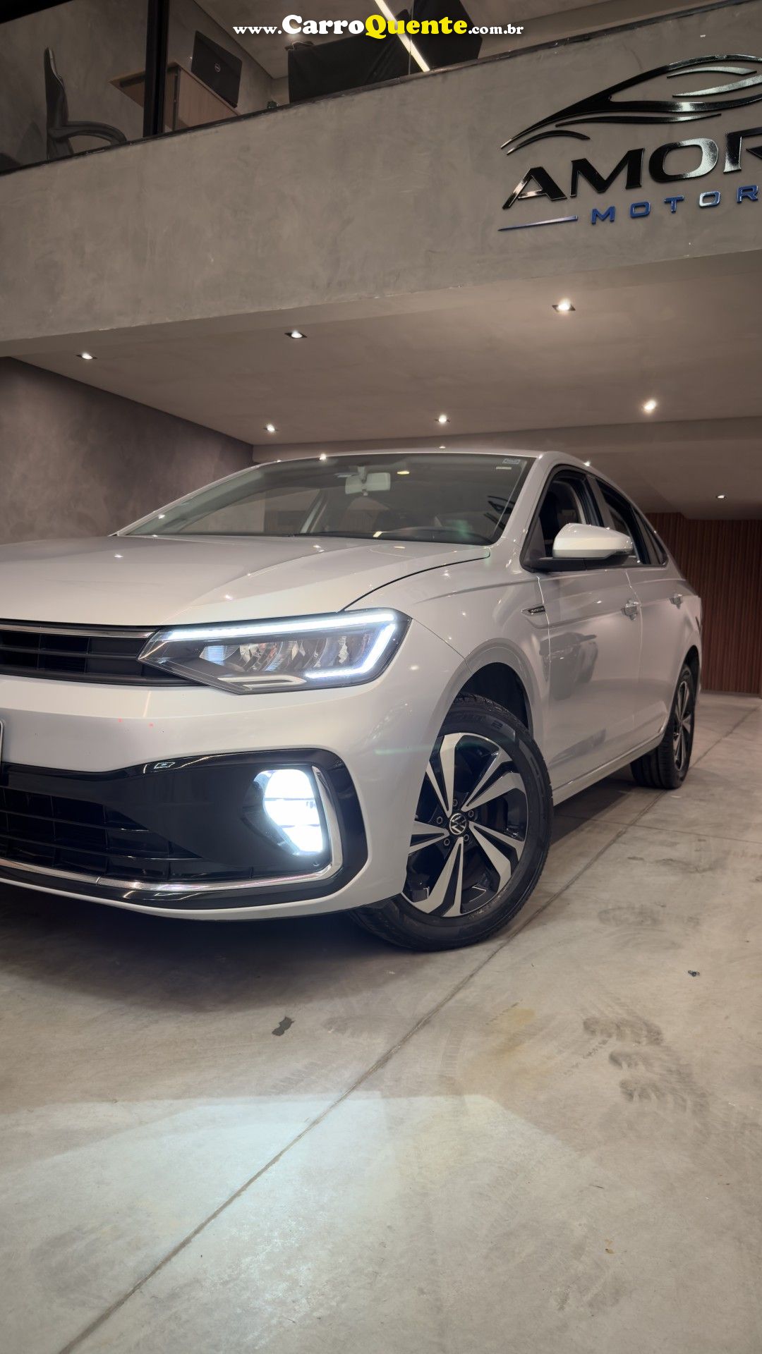 VOLKSWAGEN   VIRTUS COMFORT. 200 TSI 1.0 FLEX 12V AUT   PRATA 2023 1.0 FLEX - Loja