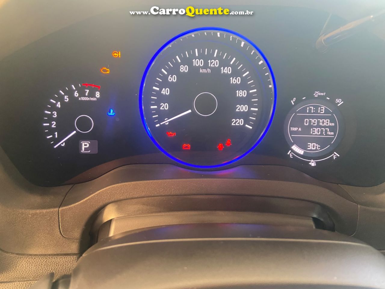 HONDA   HRV EX CVT   CINZA 2018 1.8 FLEX - Loja