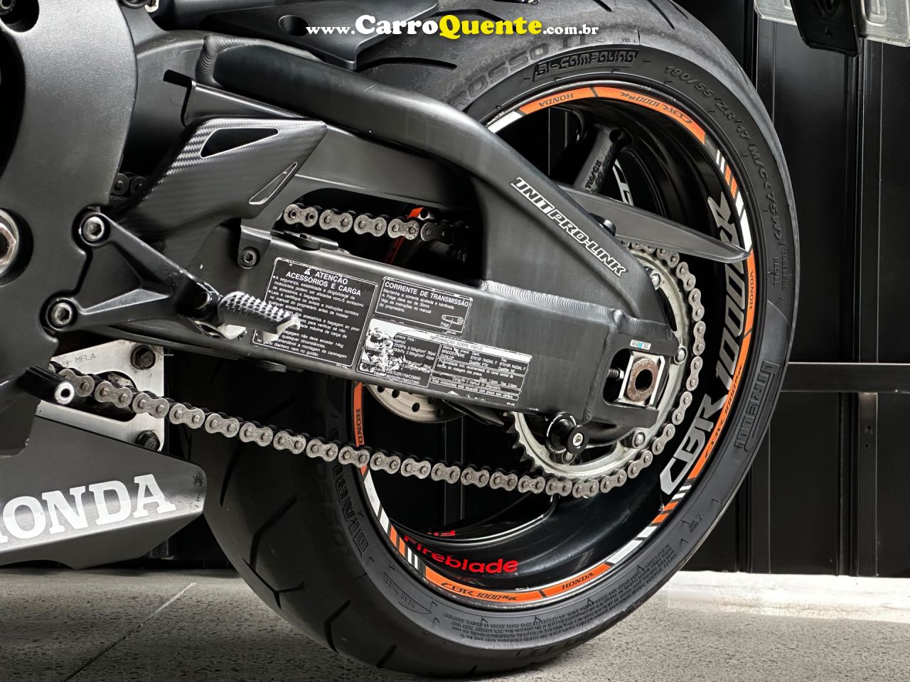 HONDA   CBR 1000 RR FIREBLADE   PRETO 2008 1000 GASOLINA - Loja