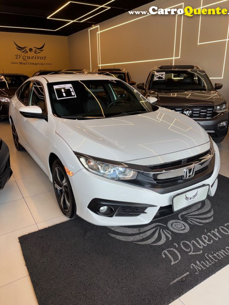 HONDA   CIVIC SEDAN EXL 2.0 FLEX 16V AUT.4P   BRANCO 2017 2.0 FLEX - Loja