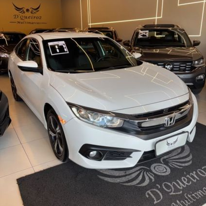 HONDA   CIVIC SEDAN EXL 2.0 FLEX 16V AUT.4P   BRANCO 2017 2.0 FLEX