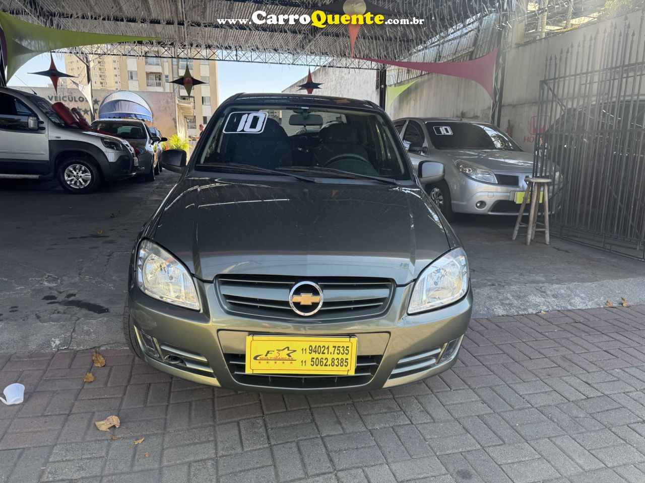 CHEVROLET   CELTA SPIRIT 1.0 MPFI 8V FLEXPOWER 3P   CINZA 2010 1.0 FLEX - Loja
