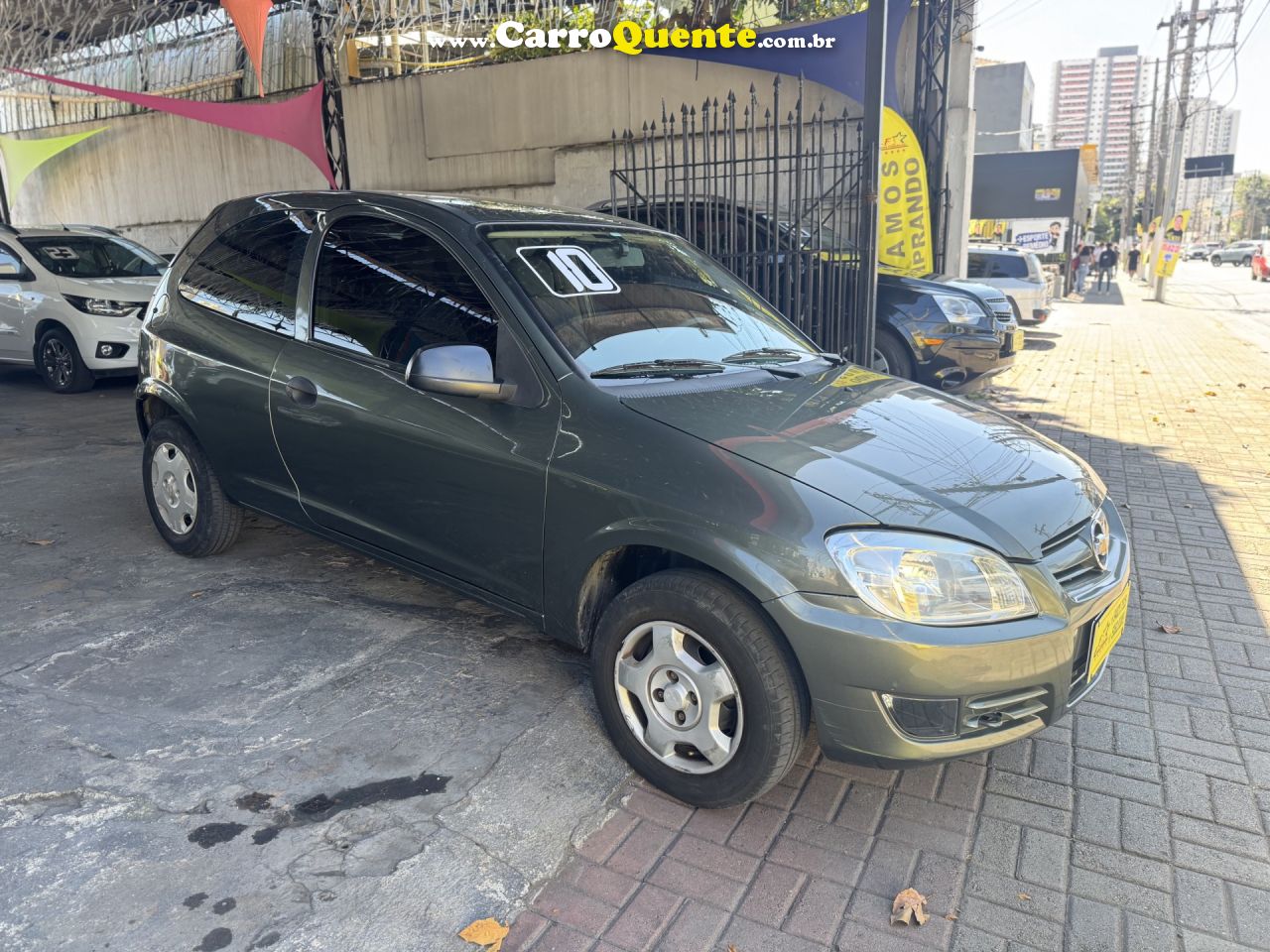 CHEVROLET   CELTA SPIRIT 1.0 MPFI 8V FLEXPOWER 3P   CINZA 2010 1.0 FLEX - Loja