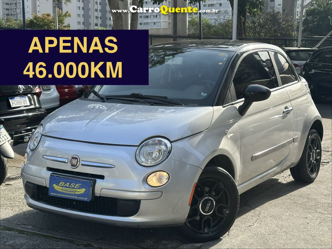 FIAT   500 CULT 1.4 FLEX 8V EVO DUALOGIC   PRATA 2012 1.4 FLEX - Loja