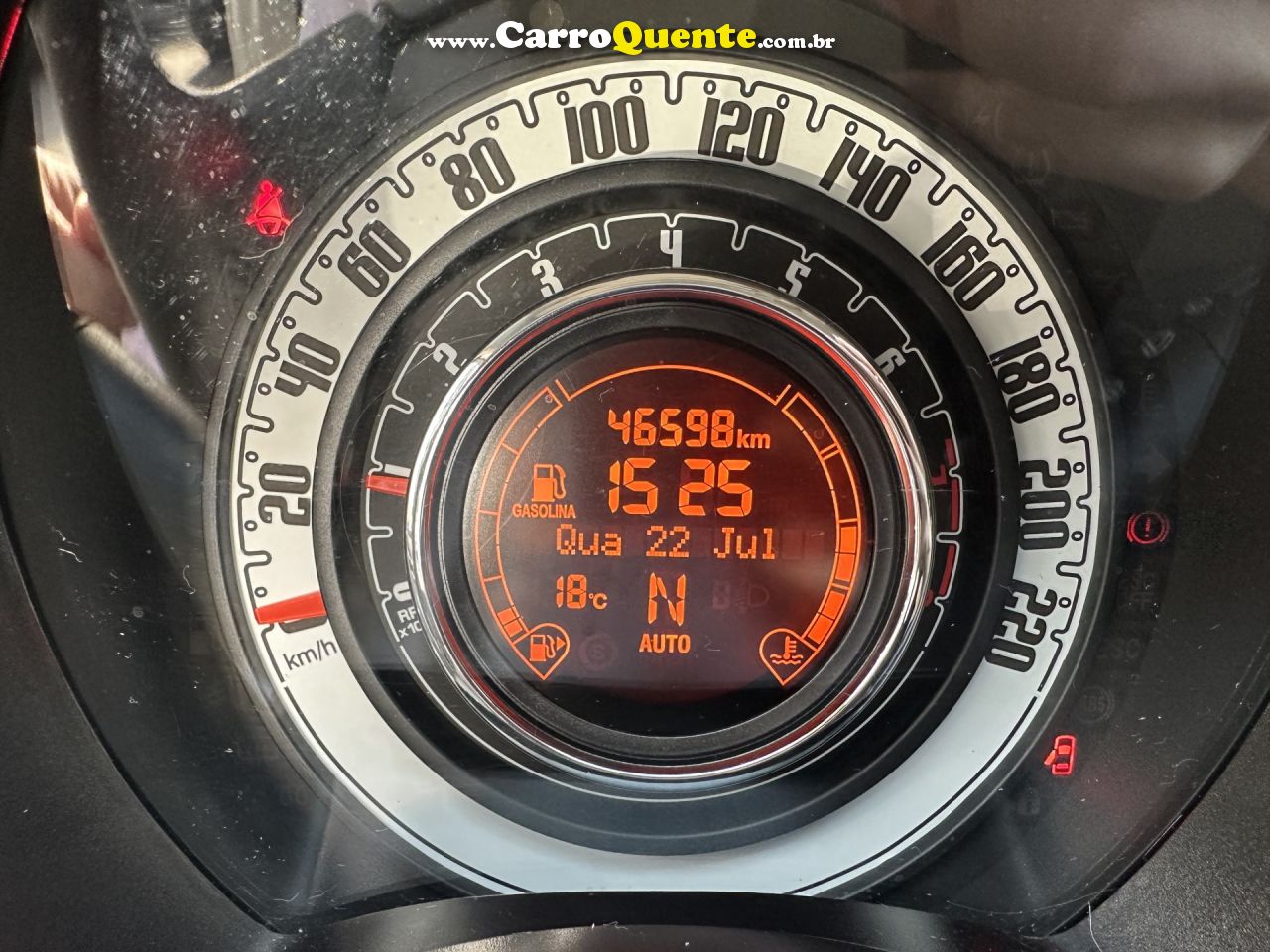 FIAT   500 CULT 1.4 FLEX 8V EVO DUALOGIC   PRATA 2012 1.4 FLEX - Loja