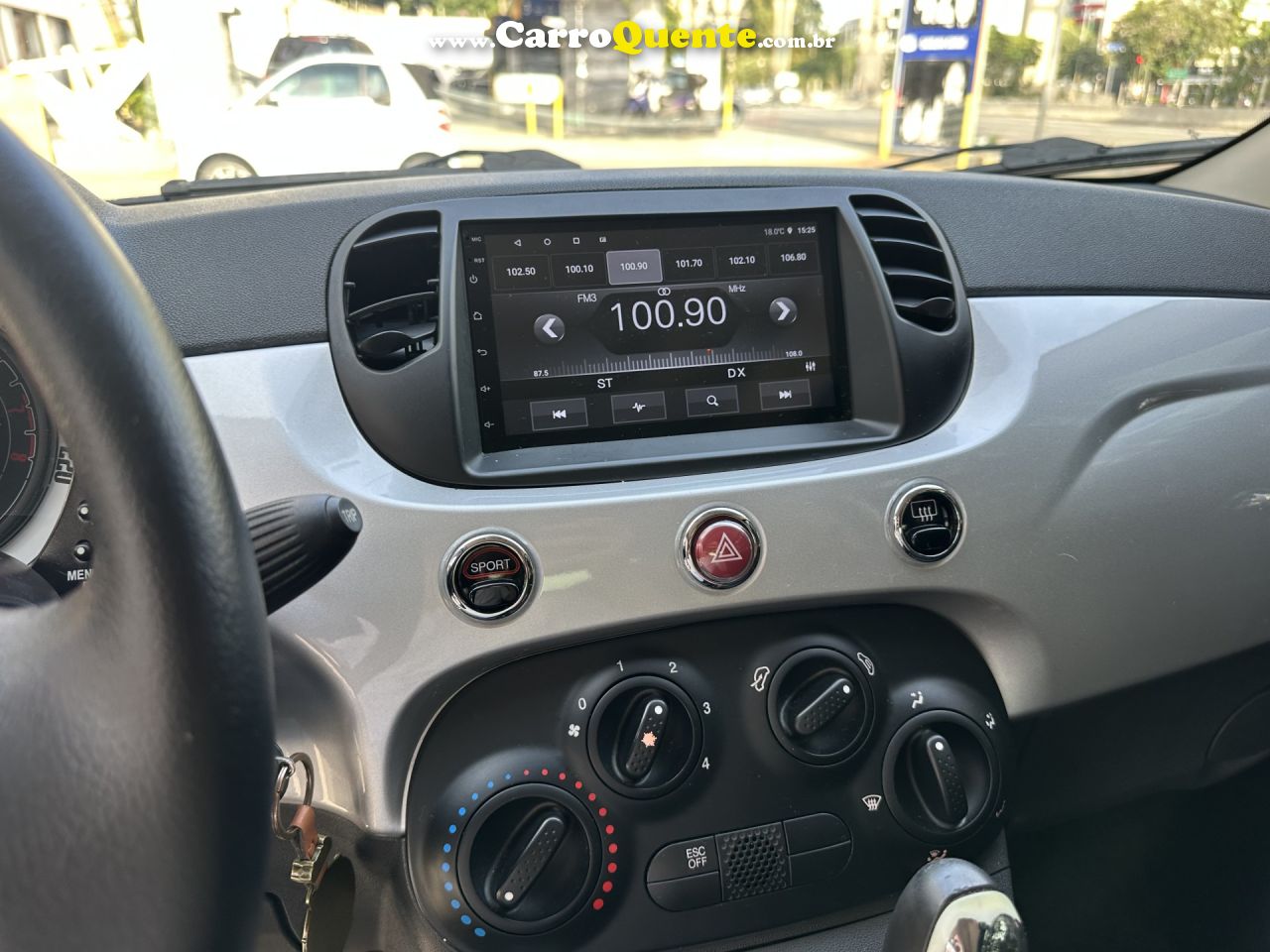 FIAT   500 CULT 1.4 FLEX 8V EVO DUALOGIC   PRATA 2012 1.4 FLEX - Loja