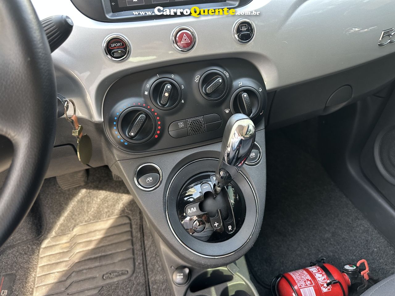 FIAT   500 CULT 1.4 FLEX 8V EVO DUALOGIC   PRATA 2012 1.4 FLEX - Loja