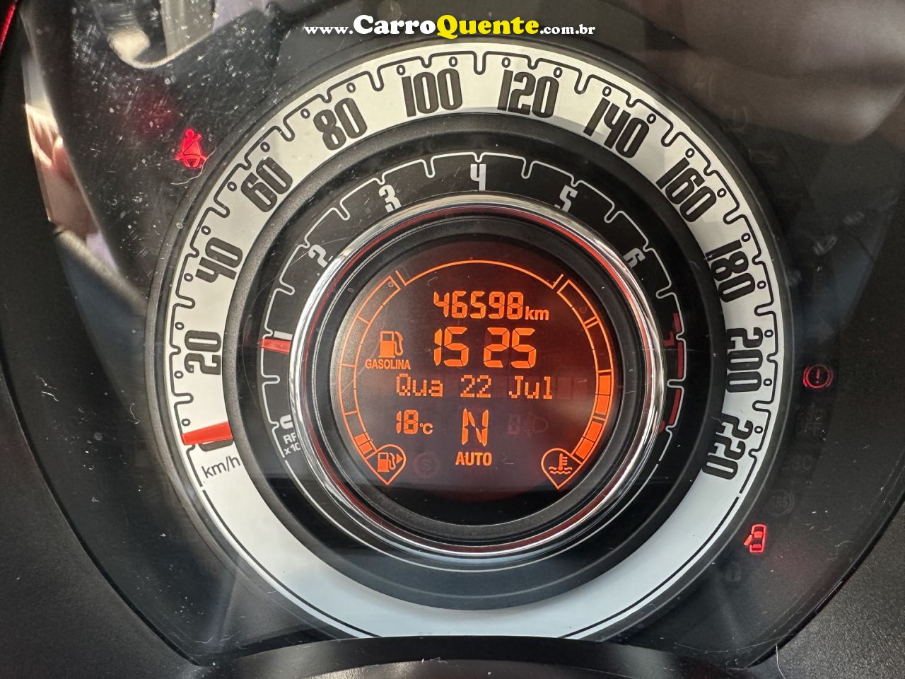 FIAT   500 CULT 1.4 FLEX 8V EVO DUALOGIC   PRATA 2012 1.4 FLEX - Loja