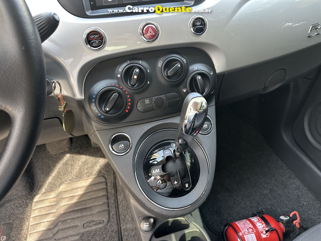 FIAT   500 CULT 1.4 FLEX 8V EVO DUALOGIC   PRATA 2012 1.4 FLEX - Loja