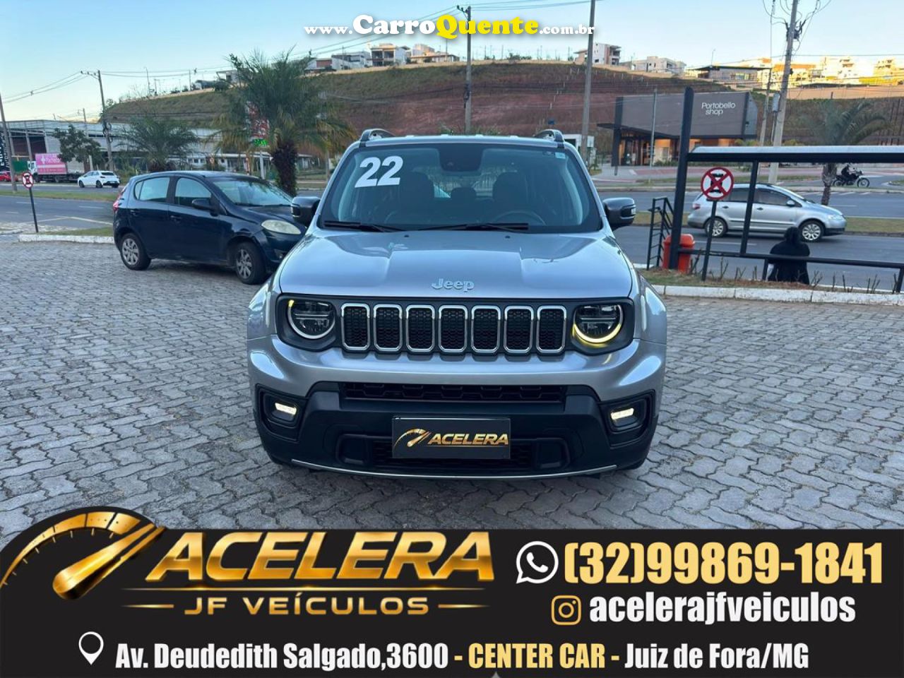 JEEP   RENEGADE LONG. T270 1.3 TB 4X2 FLEX AUT.   PRATA 2022 1.3 FLEX - Loja