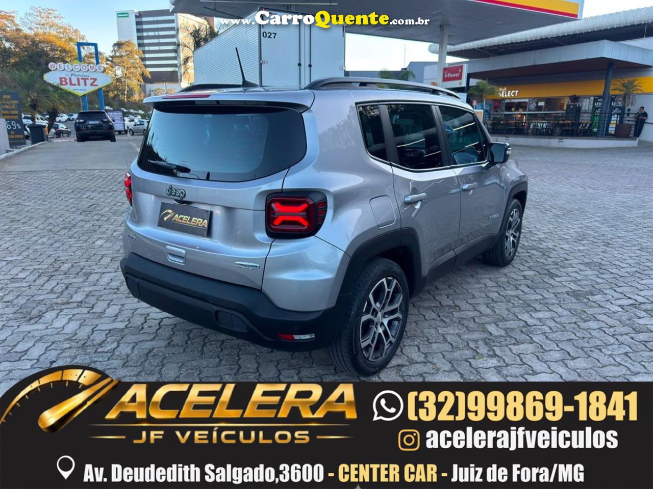 JEEP   RENEGADE LONG. T270 1.3 TB 4X2 FLEX AUT.   PRATA 2022 1.3 FLEX - Loja