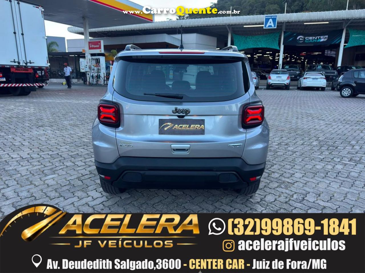 JEEP   RENEGADE LONG. T270 1.3 TB 4X2 FLEX AUT.   PRATA 2022 1.3 FLEX - Loja
