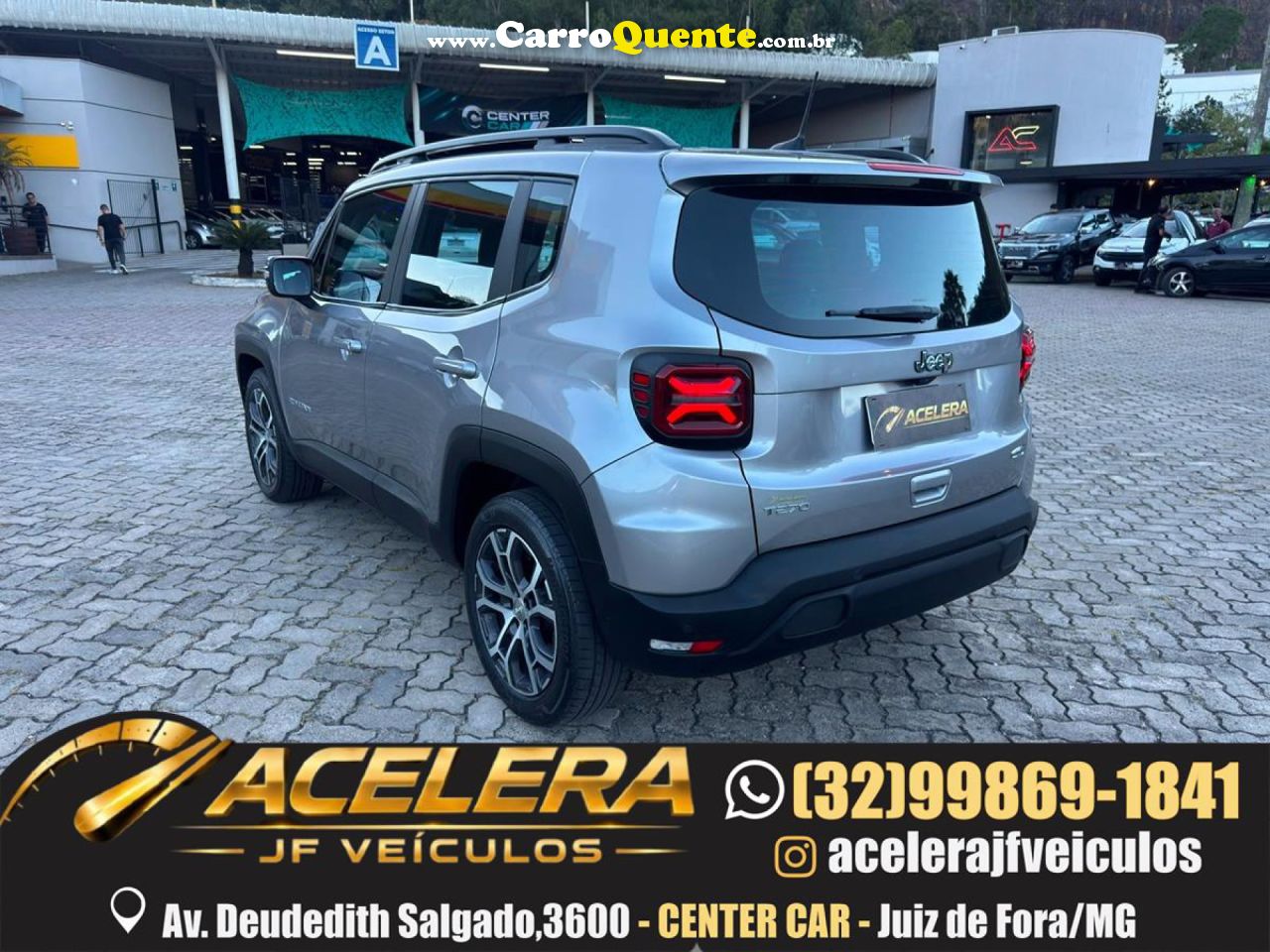 JEEP   RENEGADE LONG. T270 1.3 TB 4X2 FLEX AUT.   PRATA 2022 1.3 FLEX - Loja