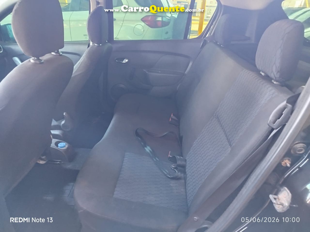 RENAULT   SANDERO EXPR 10   PRETO 2015 1.0 FLEX - Loja