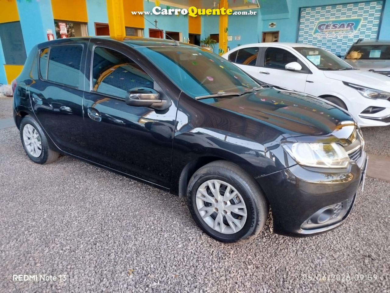 RENAULT   SANDERO EXPR 10   PRETO 2015 1.0 FLEX - Loja