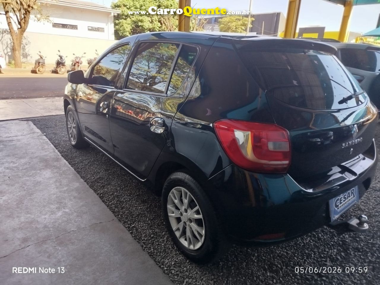RENAULT   SANDERO EXPR 10   PRETO 2015 1.0 FLEX - Loja