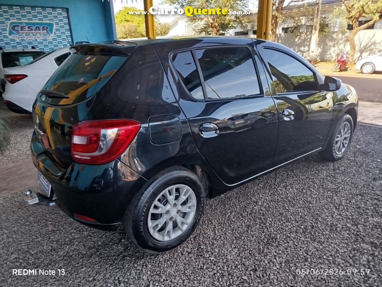 RENAULT   SANDERO EXPR 10   PRETO 2015 1.0 FLEX - Loja