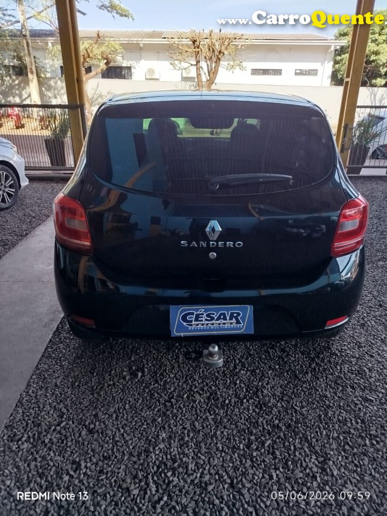 RENAULT   SANDERO EXPR 10   PRETO 2015 1.0 FLEX - Loja