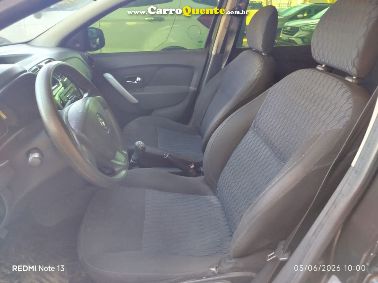 RENAULT   SANDERO EXPR 10   PRETO 2015 1.0 FLEX - Loja