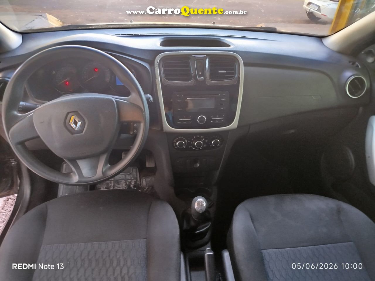 RENAULT   SANDERO EXPR 10   PRETO 2015 1.0 FLEX - Loja
