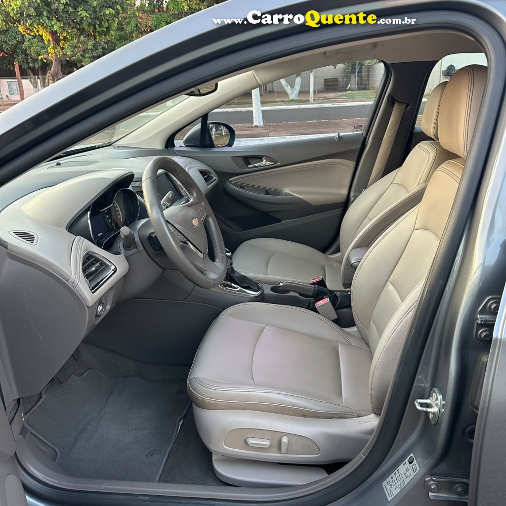 CHEVROLET   CRUZE LTZ 1.4 16V TURBO FLEX 4P AUT.   CINZA 2018 1.4 FLEX - Loja