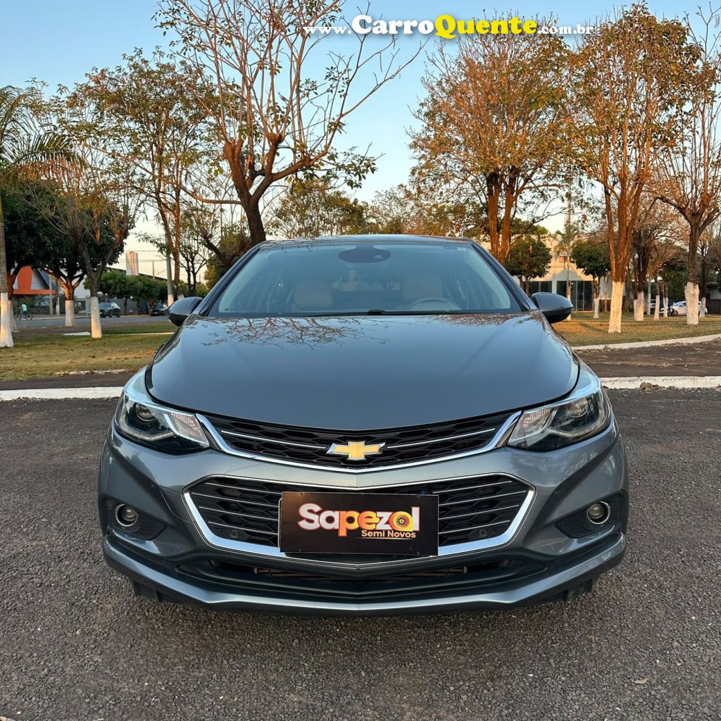 CHEVROLET   CRUZE LTZ 1.4 16V TURBO FLEX 4P AUT.   CINZA 2018 1.4 FLEX - Loja