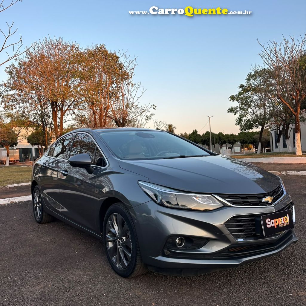 CHEVROLET   CRUZE LTZ 1.4 16V TURBO FLEX 4P AUT.   CINZA 2018 1.4 FLEX - Loja