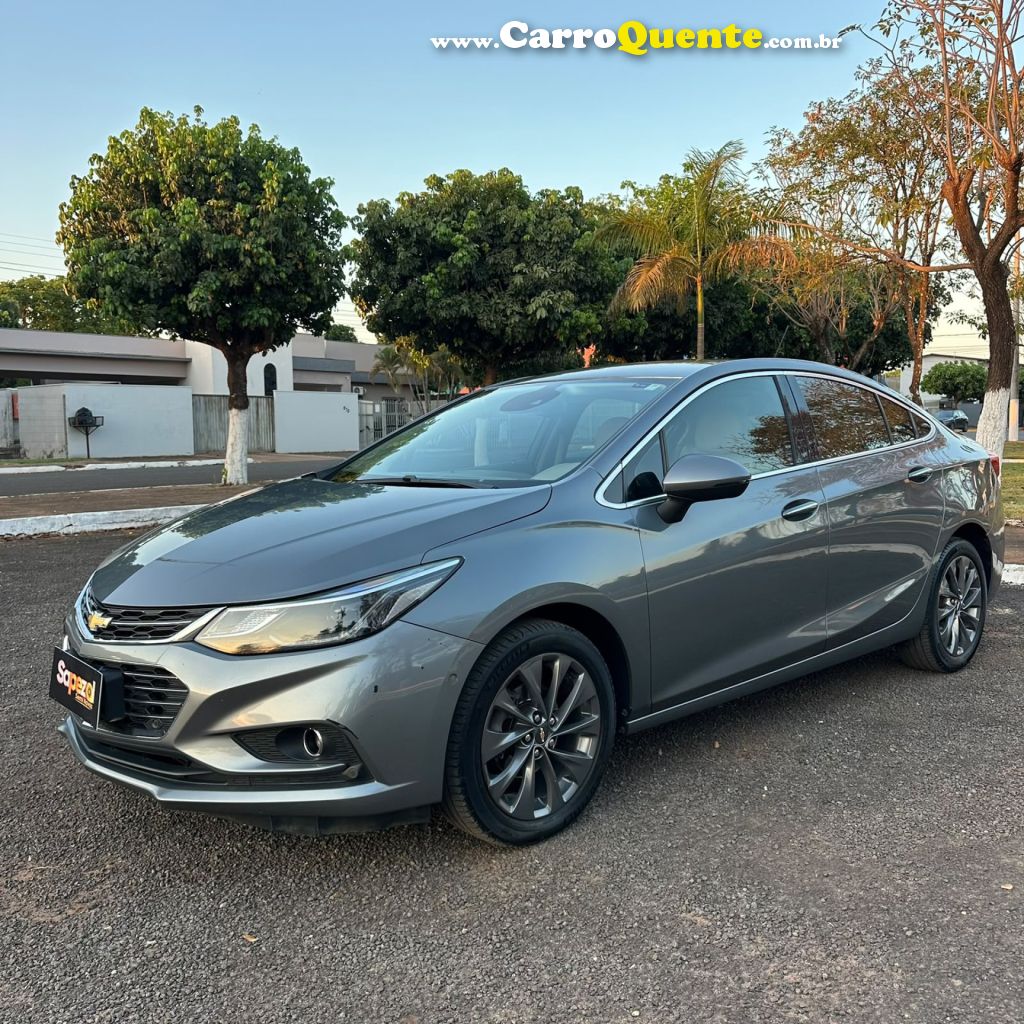 CHEVROLET   CRUZE LTZ 1.4 16V TURBO FLEX 4P AUT.   CINZA 2018 1.4 FLEX - Loja