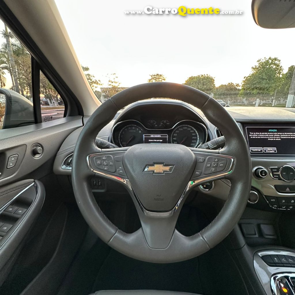 CHEVROLET   CRUZE LTZ 1.4 16V TURBO FLEX 4P AUT.   CINZA 2018 1.4 FLEX - Loja