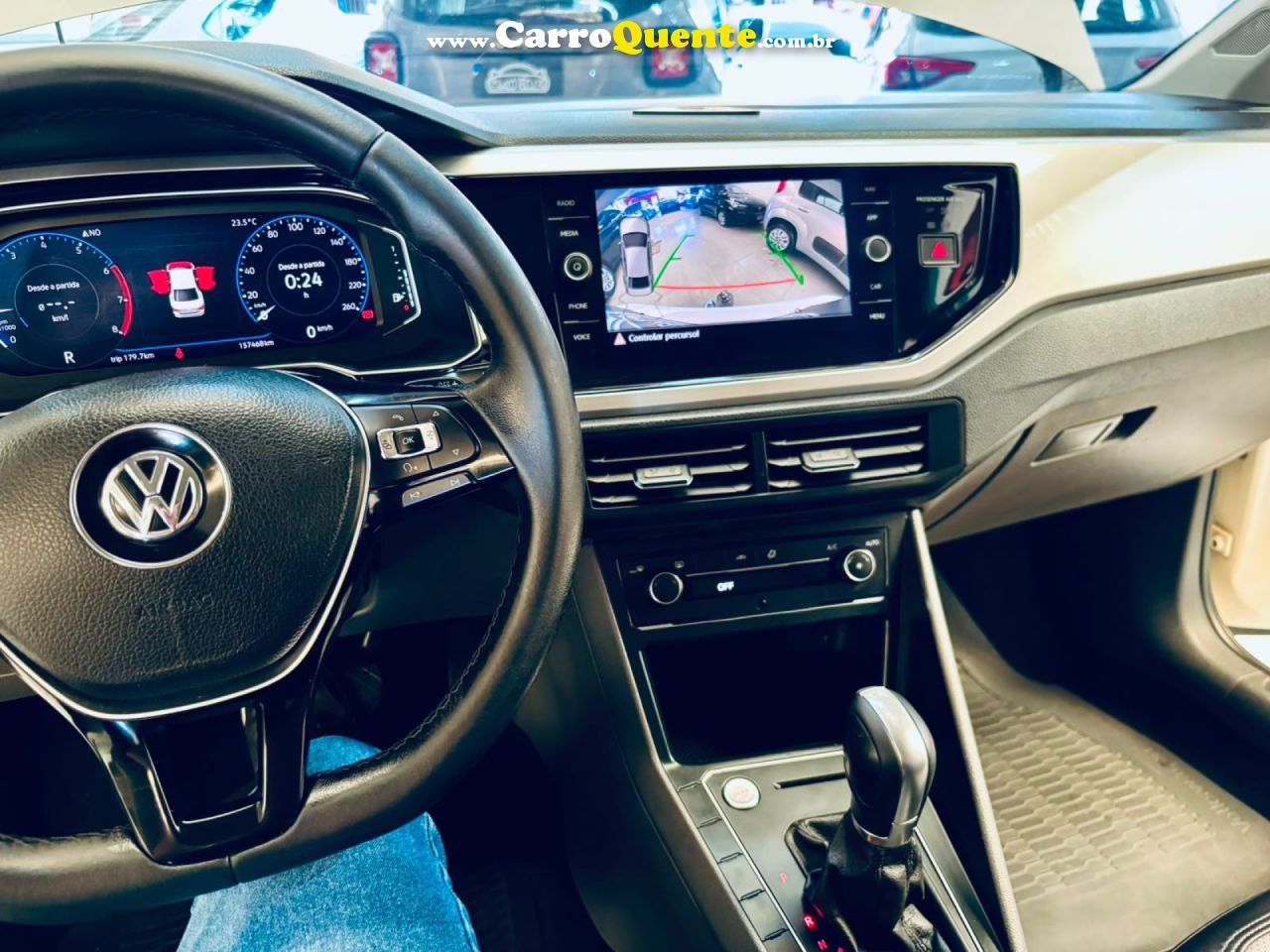 VOLKSWAGEN   VIRTUS HIGHLINE 200 TSI 1.0 FLEX 12V AUT   BRANCO 2021 1.0 FLEX - Loja