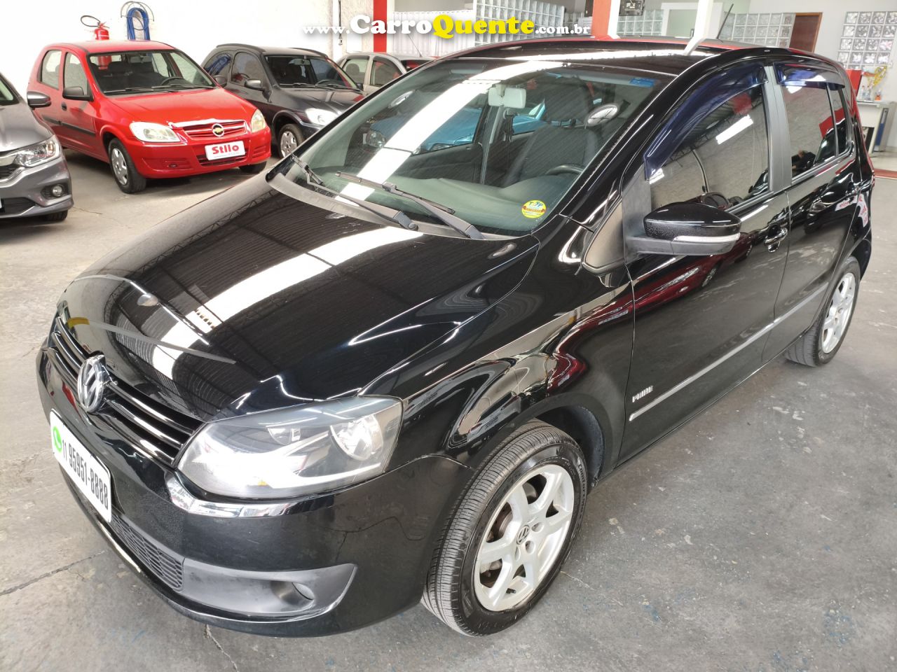 VOLKSWAGEN   FOX PRIMEHIGLI. 1.6 TOTAL FLEX 8V 5P   PRETO 2013 1.6 FLEX - Loja