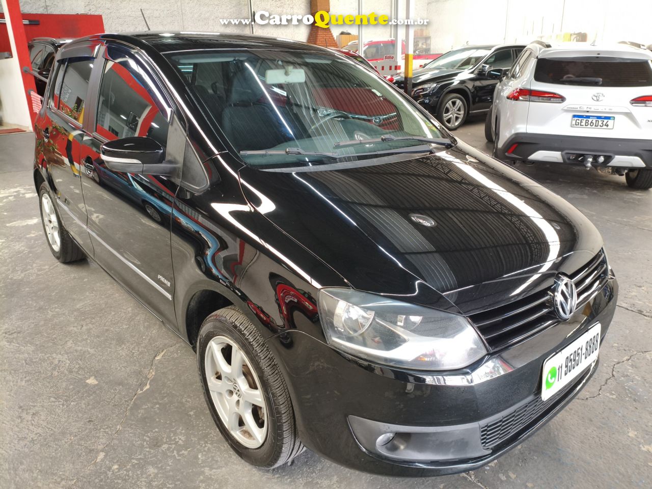 VOLKSWAGEN   FOX PRIMEHIGLI. 1.6 TOTAL FLEX 8V 5P   PRETO 2013 1.6 FLEX - Loja