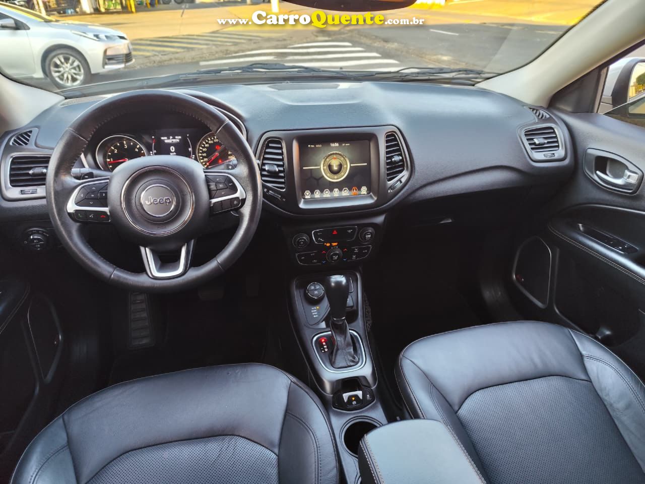 JEEP   COMPASS LONGITUDE 2.0 4X4 DIES. 16V AUT.   BRANCO 2018 2.0 DIESEL - Loja