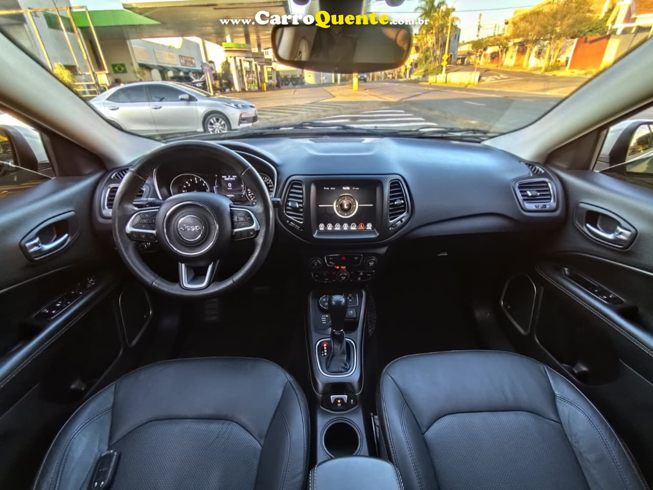 JEEP   COMPASS LONGITUDE 2.0 4X4 DIES. 16V AUT.   BRANCO 2018 2.0 DIESEL - Loja