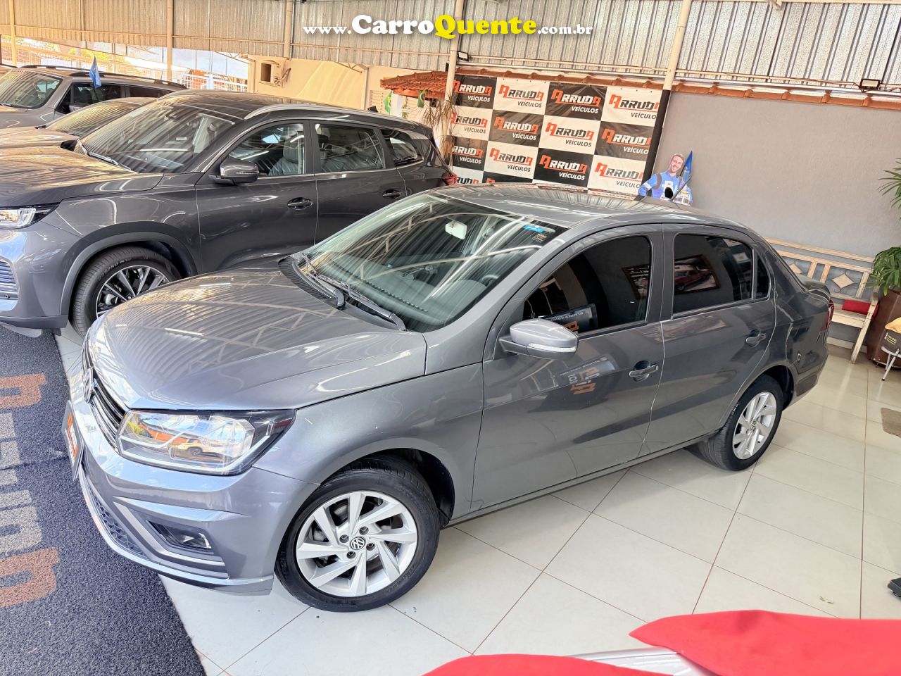 VOLKSWAGEN   VOYAGE 1.6 MSI FLEX 16V 4P AUT.   CINZA 2019 1.6 FLEX - Loja