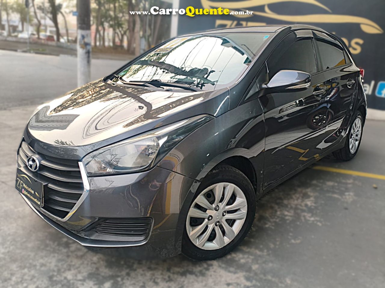 HYUNDAI   HB20 COMFORT PLUS 1.0 TB FLEX 12V MEC.   CINZA 2017 1.0 FLEX - Loja